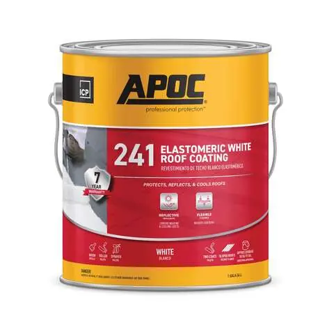 Markdown APOC Gloss White Acrylic Roof Coating 1 gal, Pack of 4
