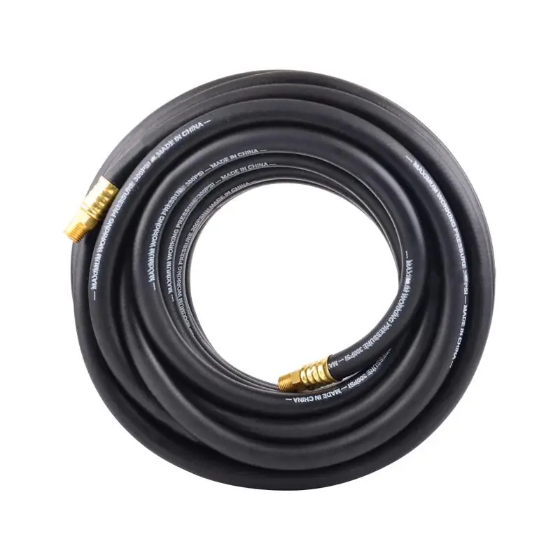 Craftsman 50 ft. L X 3/8 in. D Rubber Air Hose 300 psi Black Budget