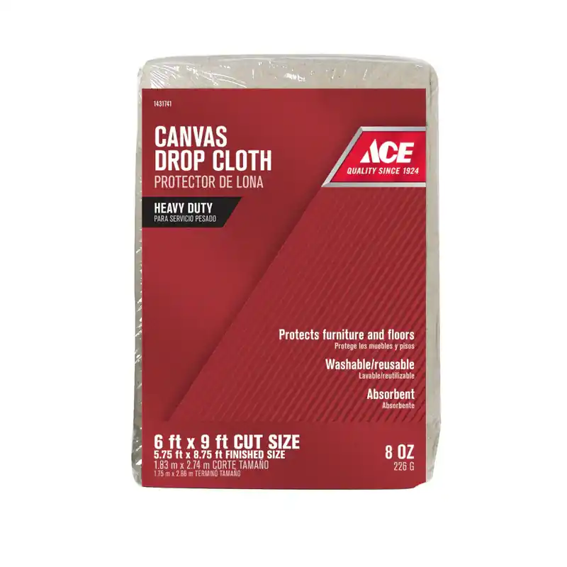 Ace 6 ft. W X 9 ft. L 8 oz Canvas Drop Cloth 1 pk Price Cut