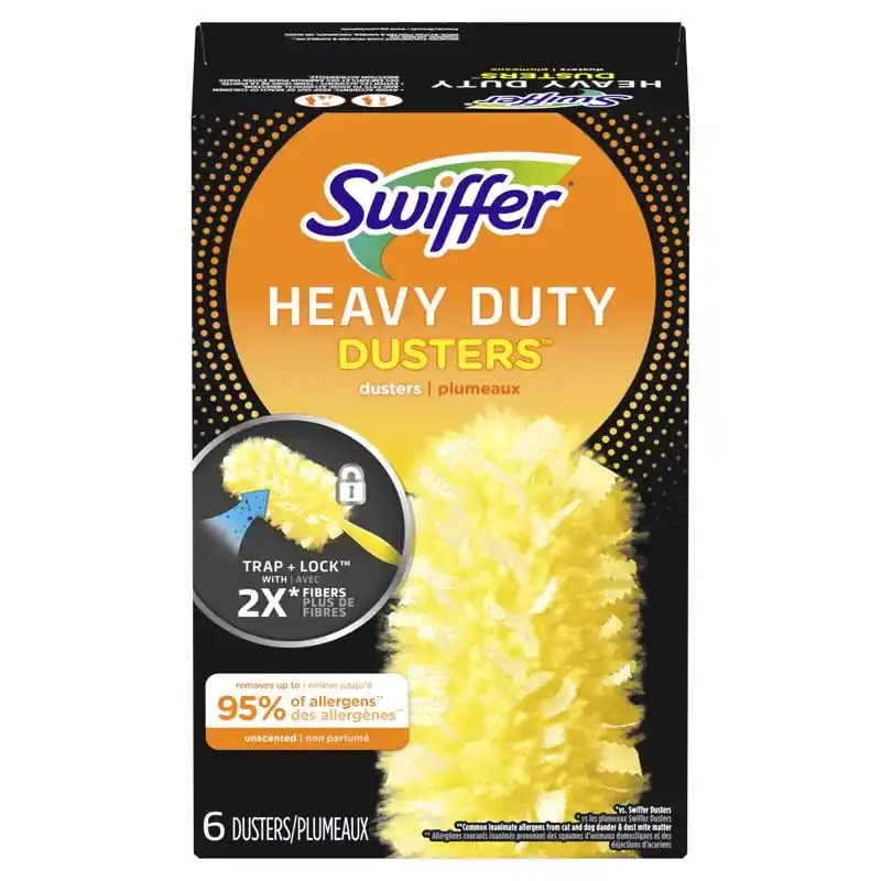 Weekend Sale Swiffer 360 Heavy Duty Dusters Microfiber Heavy Duty Duster Refill 6 pk, Pack of 4