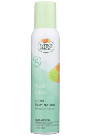 Final Sale Citrus Magic Tropical Citrus Blend Scent Air Freshener Spray 3 oz Aerosol, Pack of 6