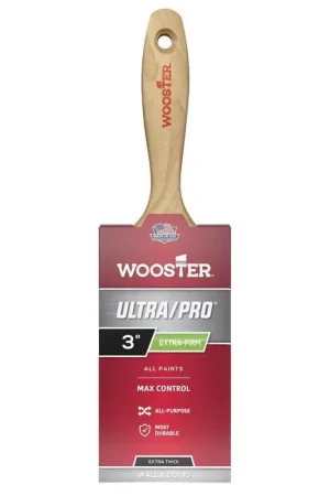 Low Price Wooster Ultra/Pro 3 in. Extra Firm Flat Paint Brush