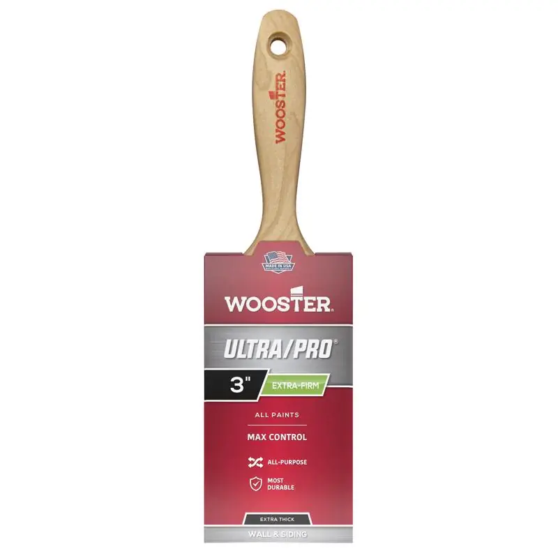 Low Price Wooster Ultra/Pro 3 in. Extra Firm Flat Paint Brush
