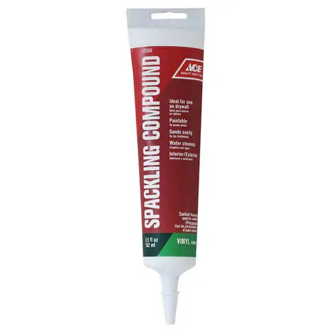 Ace Vinyl Ready to Use White Spackling Compound 5.5 oz, Pack of 12 Trending