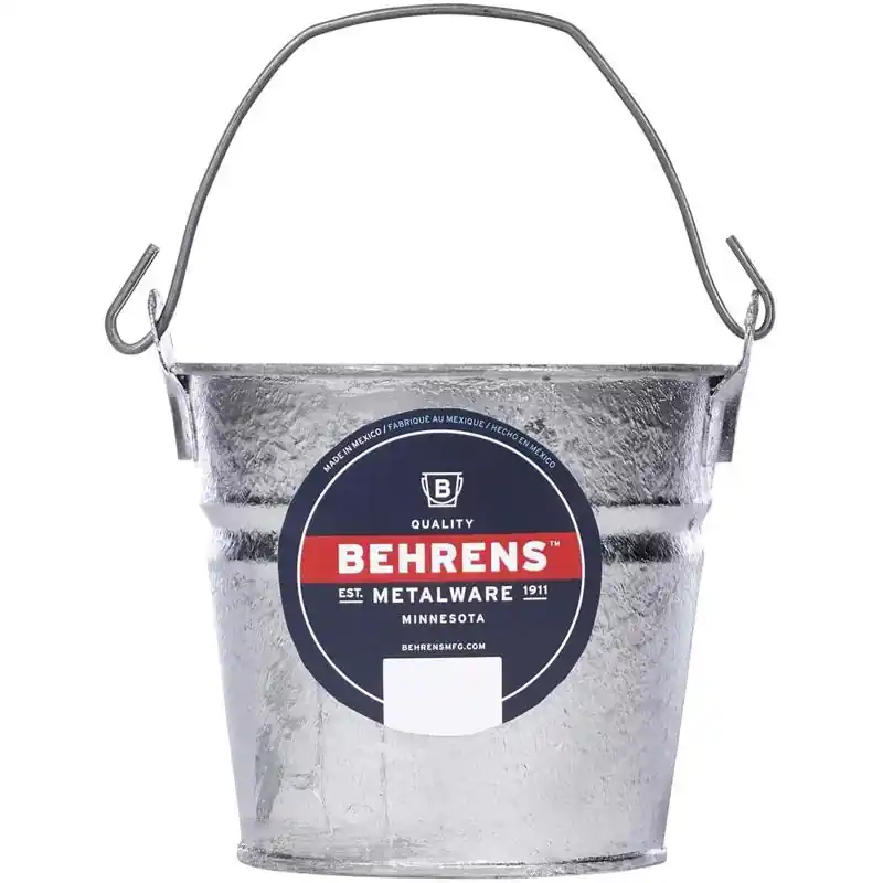 Deal Behrens Hot Dipped 2 qt Galvanized Pail Gray