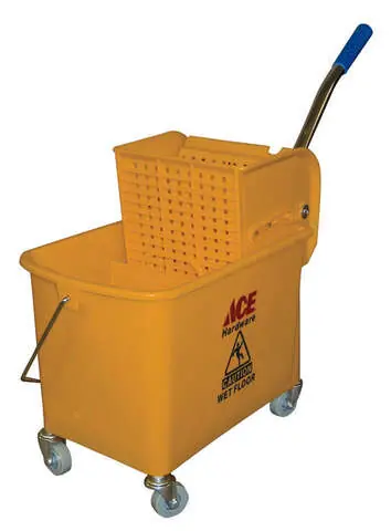 Discount Ace 21 qt Wringer Bucket Yellow