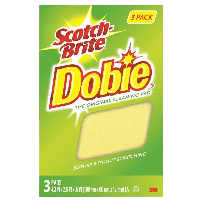 Scotch-Brite Medium Duty Cleaning Pad For All Purpose 4.3 in. L 3 pk, Pack of 8 Next Day Delivery