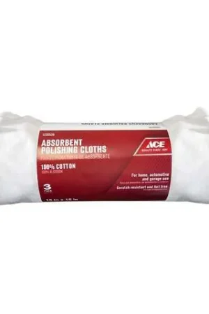 Bargain ACE Cotton Cleaning Cloth 16 in. W X 16 in. L 3 pk, Pack of 12