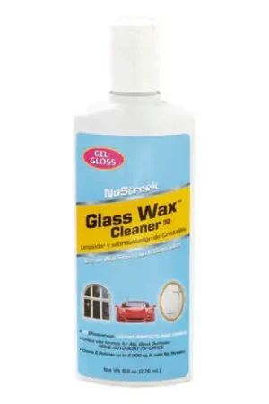 Gel-Gloss NoStreek No Scent Glass Wax Cleaner 8 oz Liquid Fast Shipping