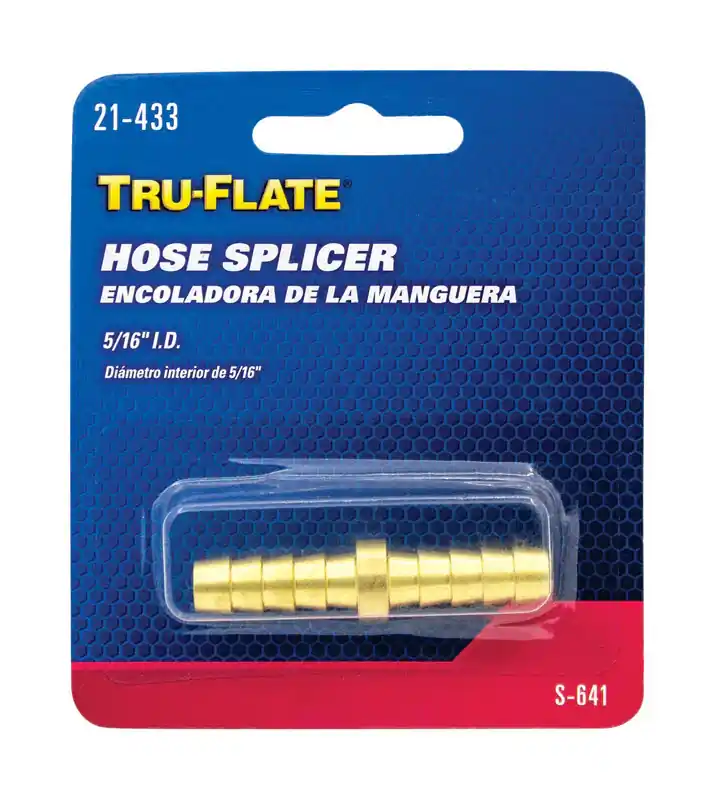 Tru-Flate Brass Hose Splicer 5 in. 1 pc New Release