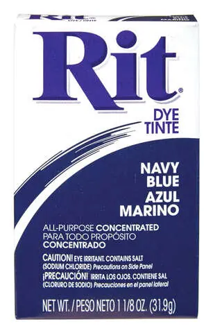 Rit 1.13 oz Navy Blue For Fabric Dye, Pack of 6 Final Sale