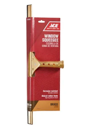 Ace 18 in. Brass Window Squeegee Free Returns