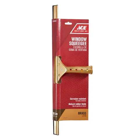 Ace 18 in. Brass Window Squeegee Free Returns