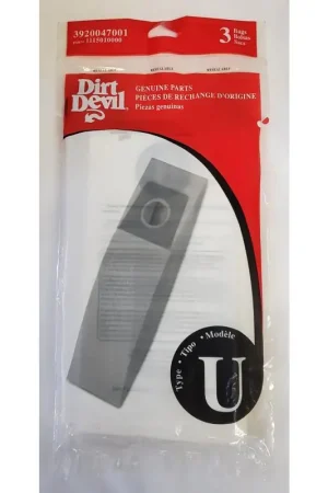Crafted Dirt Devil Vacuum Bag 3 pk Type U