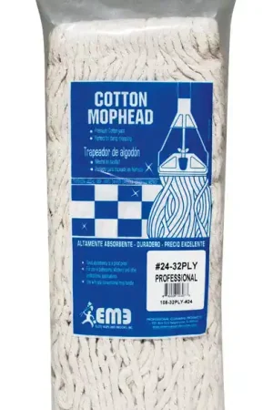 Elite Mops and Brooms #24 Cut End Cotton Mop Refill 1 pk Sale