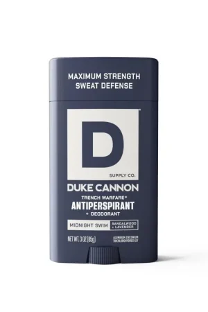 Don't Miss Out Duke Cannon Midnight Swim Antiperspirants/Deodorants 3 oz 1 pk