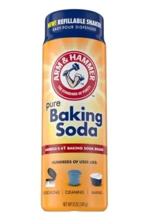 Arm & Hammer Non-Scented Scent Baking Soda Cleaner Powder 12 oz, Pack of 6 Certified