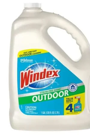 Windex Original Scent Outdoor Glass Cleaner 128 oz Liquid, Pack of 4 In Demand