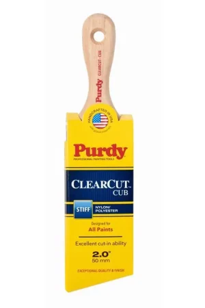 Purdy Clearcut Cub 2 in. Stiff Angle Trim Paint Brush Crafted