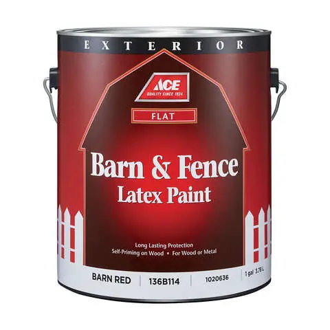 Fan Favorite Ace Flat Barn Red Barn and Fence Paint Exterior 1 gal, Pack of 4