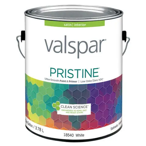 Valspar Pristine White Enamel Paint Exterior and Interior 1 gal Limited Offer