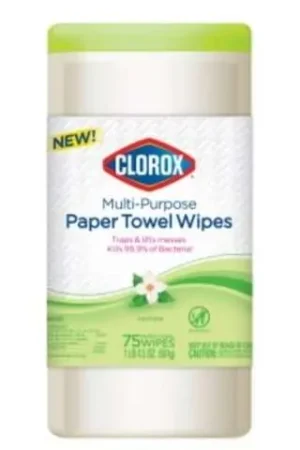 Clorox Jasmine Scent Disinfecting Wipes 75 ct, Pack of 6 Markdown