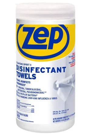 Zep Recycled Fibers Disinfecting Wipes 80 pk, Pack of 6 Hot Deal