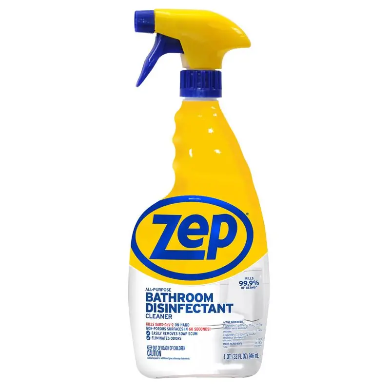 Zep Regular Scent All Purpose Disinfecting Cleaner Liquid 32 oz, Pack of 12 New Release