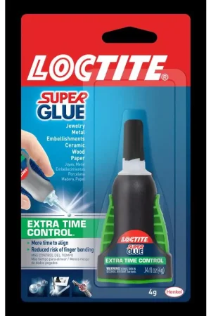 Loctite Extra Time Control High Strength Cyanoacrylate Clear Super Glue 4 gm, Pack of 6 Bargain
