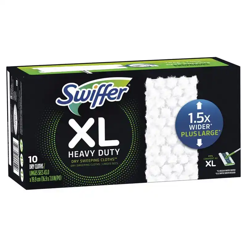 Crafted Swiffer No Scent Floor Cleaner Refill Pads 10 pk, Pack of 2