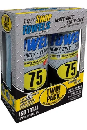 Next Day Delivery Intex Cloth-Like Shop Towels 10 in. W X 11 in. L 75 ct 2 pk