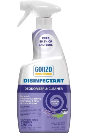 Limited Time Gonzo Lavender Scent Disinfectant Deodorizer and Cleaner 24 oz 1 pk, Pack of 6