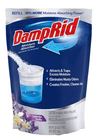 DampRid Moisture Absorber Refill Lavender Vanilla Scent 44 oz, Pack of 3 Best Seller