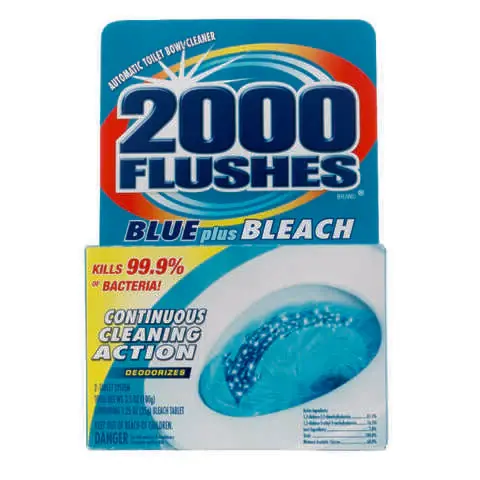 2000 Flushes Clean Scent Automatic Toilet Bowl Cleaner 3.5 oz Tablet, Pack of 12 Genuine