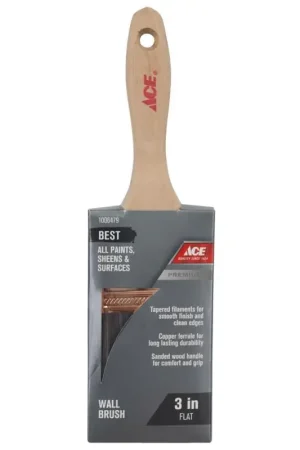 Affordable Ace Best 3 in. Flat Wall Brush, Pack of 6