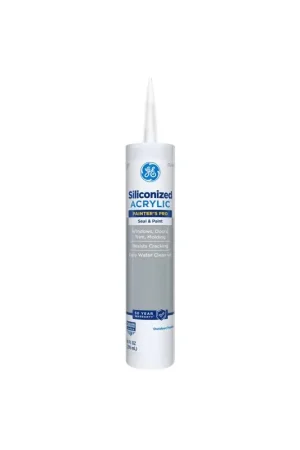 Genuine GE Painter's Pro Clear Acrylic Latex Painter's Caulk Sealant 10.1 oz, Pack of 12
