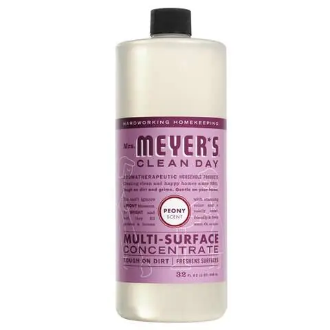 Mrs. Meyer's Clean Day Peony Scent Concentrated Multi-Surface Cleaner Liquid 32 oz, Pack of 6 Luxury