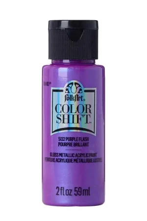 FolkArt Color Shift Metallic Purple Flash Hobby Paint 2 oz, Pack of 3 Limited Offer