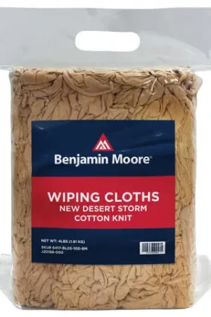 Buy Today Benjamin Moore Desert Storm Cotton Knit Wiping Rags 4 lb 1 pk, Pack of 10