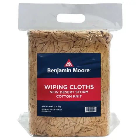 Buy Today Benjamin Moore Desert Storm Cotton Knit Wiping Rags 4 lb 1 pk, Pack of 10