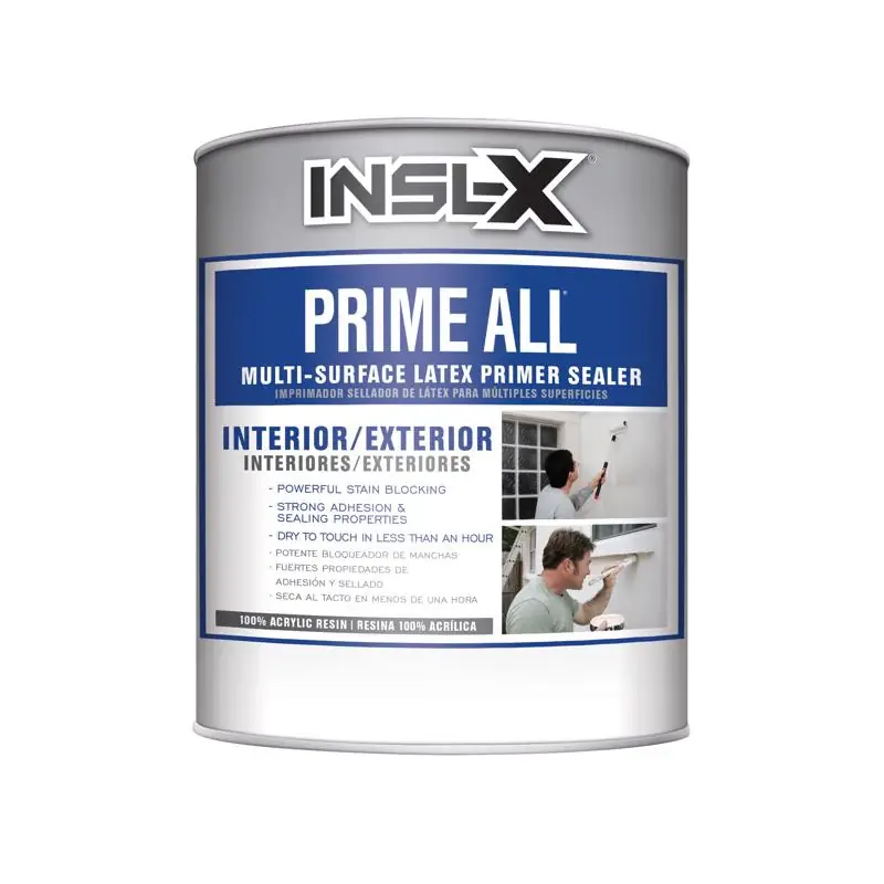 Mega Sale Insl-X Prime All White Flat Water-Based Acrylic Latex Primer 1 qt