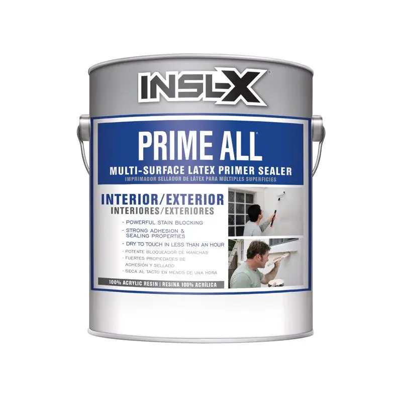 Final Sale Insl-X Prime All White Flat Water-Based Acrylic Latex Primer 1 gal