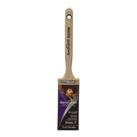 ArroWorthy Rembrandt 2 in. Medium Stiff Flat Paint Brush Fresh Stock