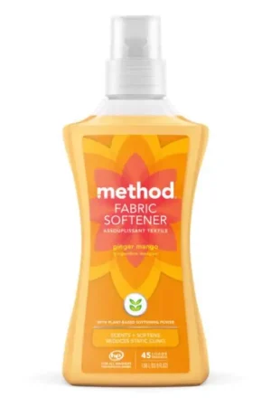 Authentic Method Ginger Mango Scent Fabric Softener Liquid 53.5 oz 1 pk, Pack of 4
