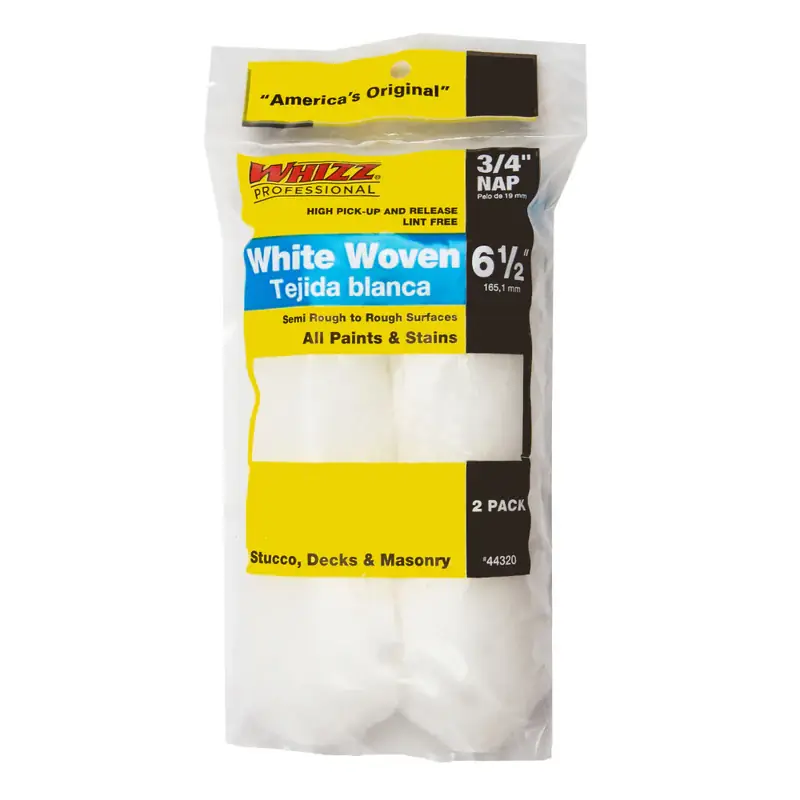 Whizz Woven 6.5 in. W X 3/4 in. Mini Paint Roller Cover 2 pk Best Seller