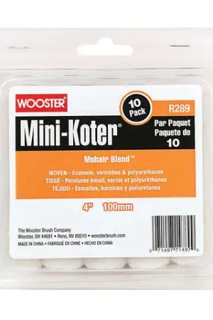 Wooster Mini-Koter Mohair Blend 4 in. W Mini Paint Roller Cover 10 pk Limited Time