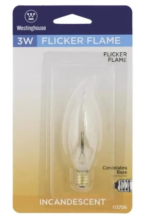 Westinghouse DecorLite 3 W E12 Specialty Incandescent Bulb E12 (Candelabra) Warm White 1 pk Bargain