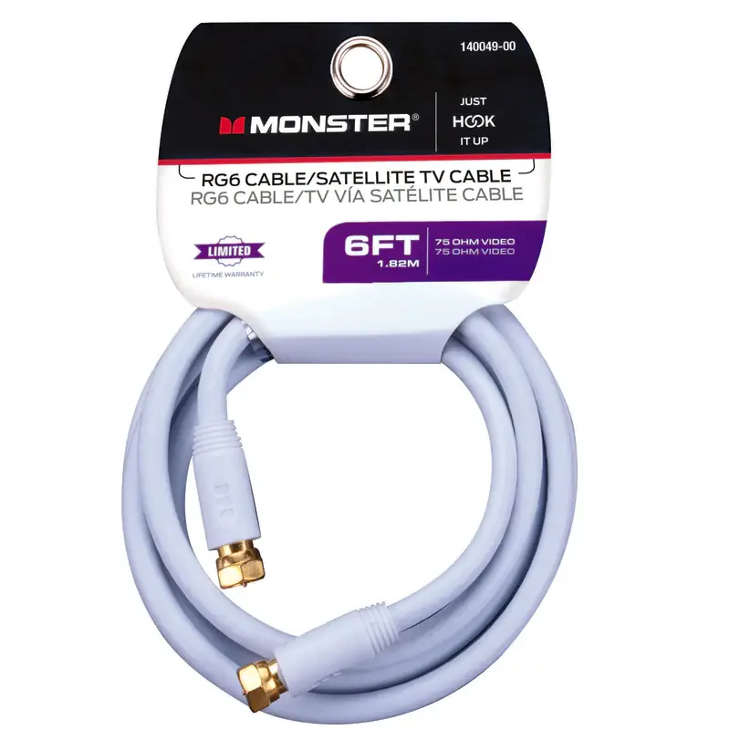 Monster Just Hook it Up 6 ft. Video Coaxial Cable Buy Direct