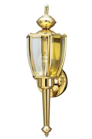 Must Have Westinghouse Polished Brass LED Wall Lantern