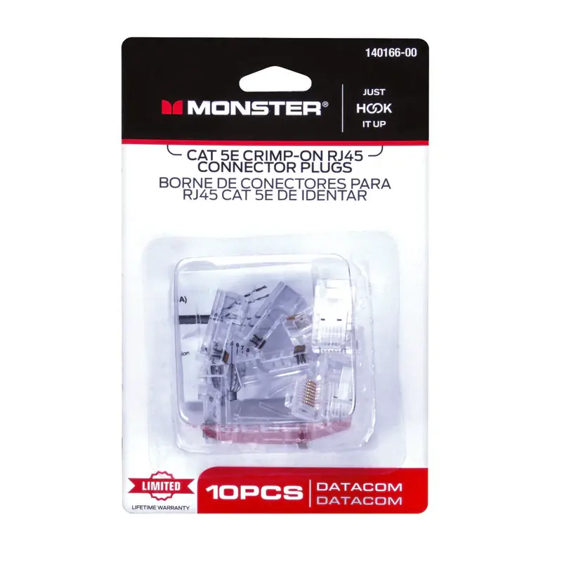 In Demand Monster Just Hook It Up RJ-45 Modular Plugs 10 pk